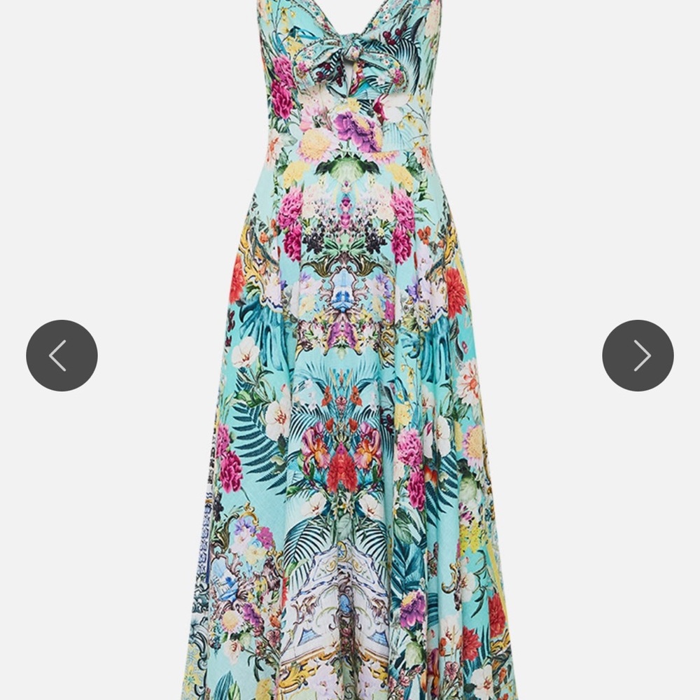 Camilla Blue Floral Maxi Dress